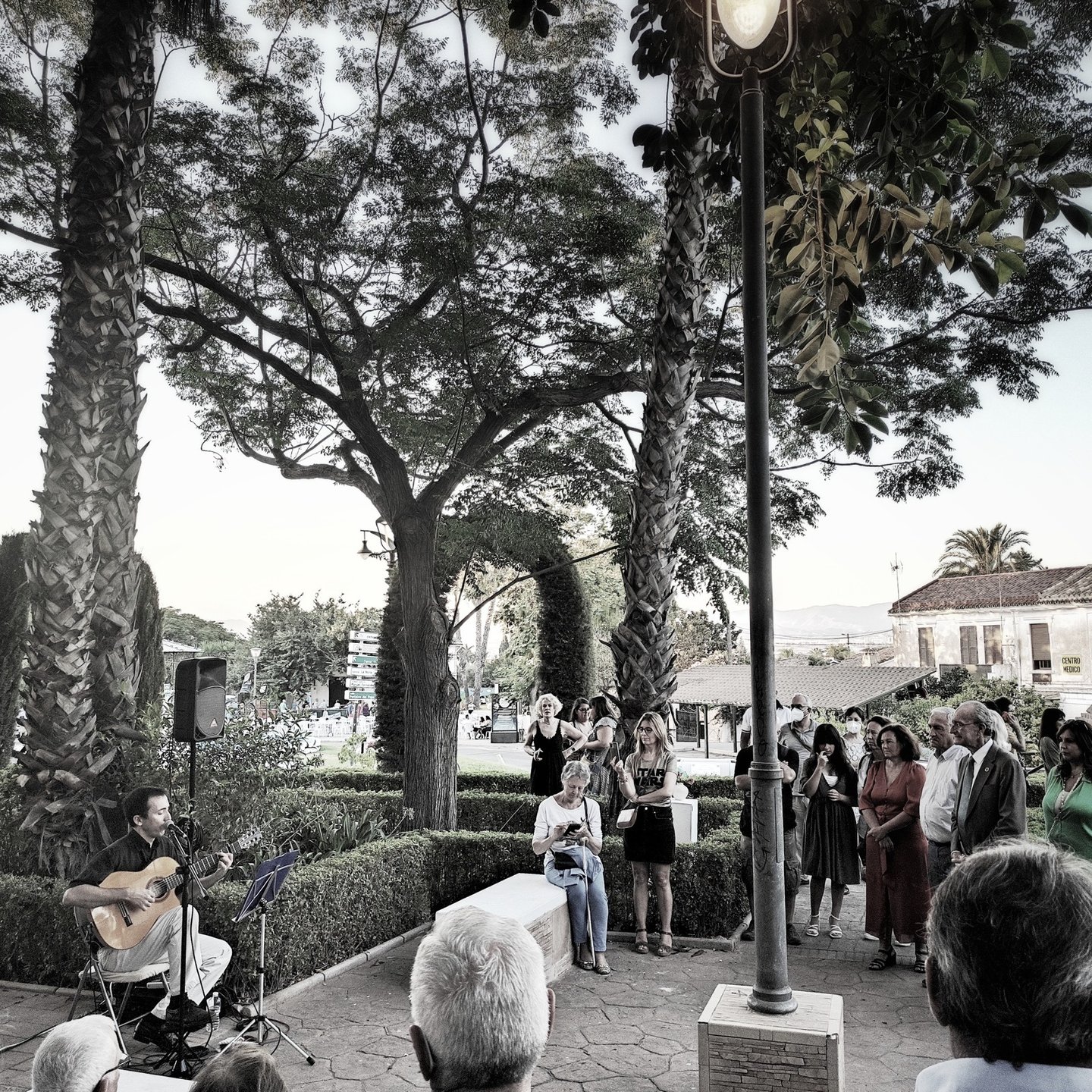 Paco Lomeña en "La noche se hace arte" de Churriana.