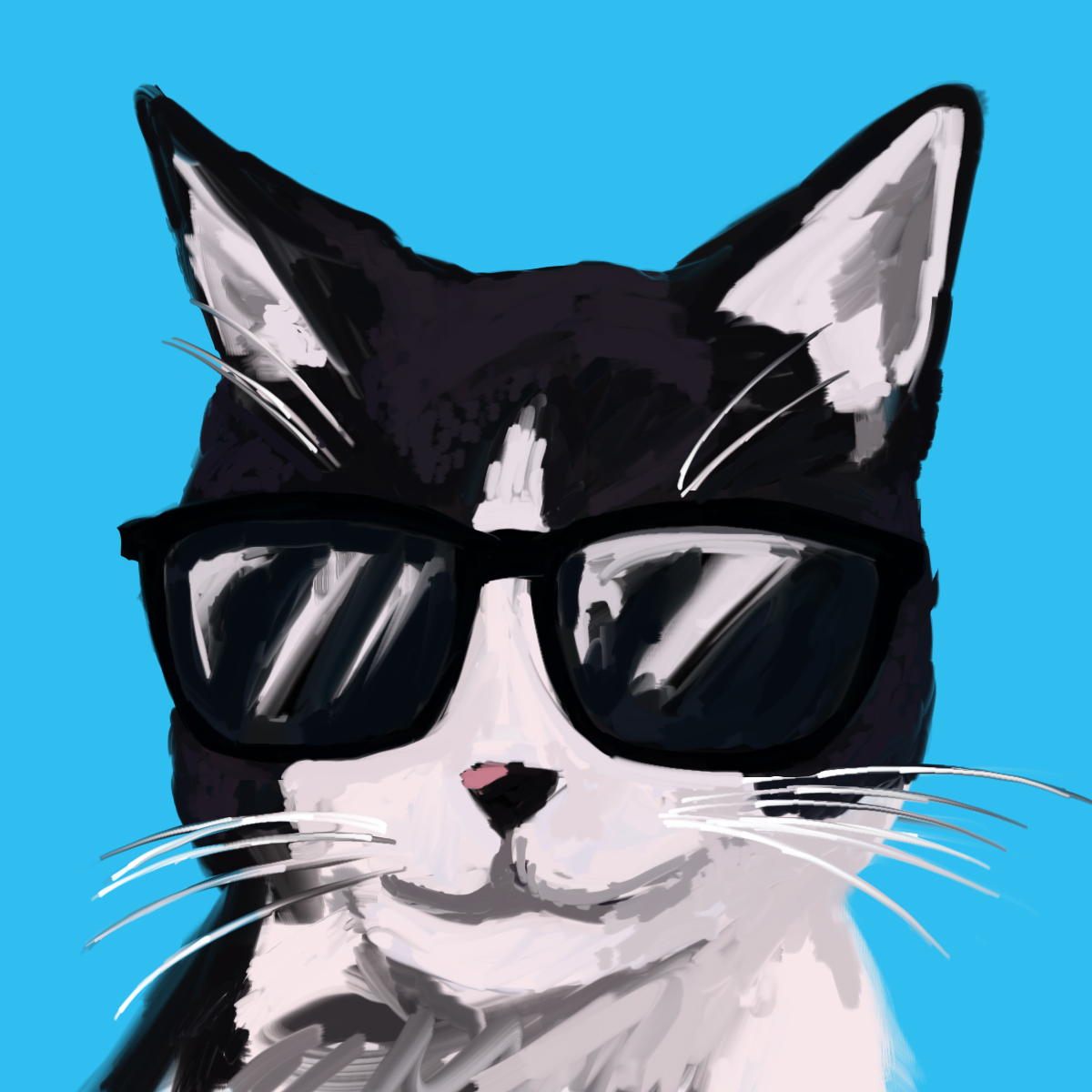 Dibujo en honor a mi antiguo gato ya fallecido en 2023