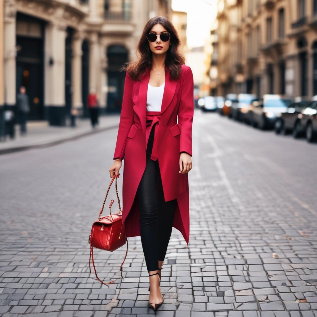 a woman in a white dress and hat with a handbag