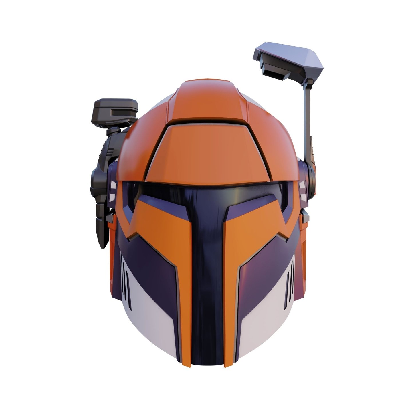 Mandalorian helmet STL file for 3D printing cosplay armor
