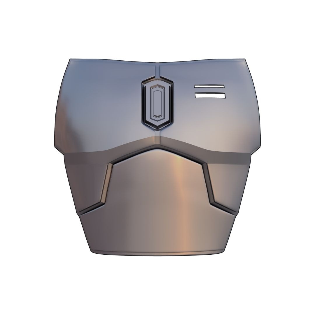 3D printed Mandalorian chestplate armor for cosplay