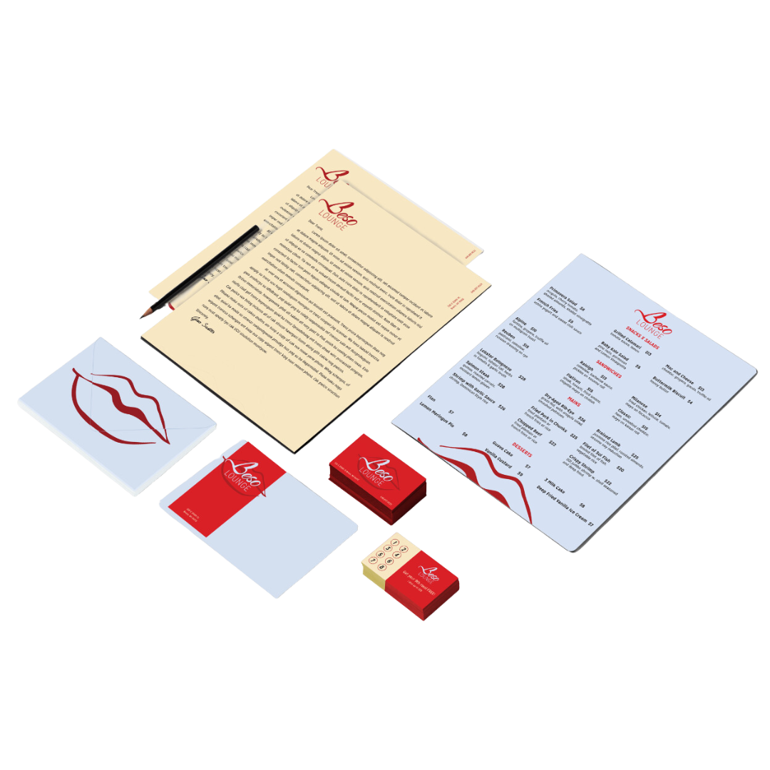 beso lounge branding package