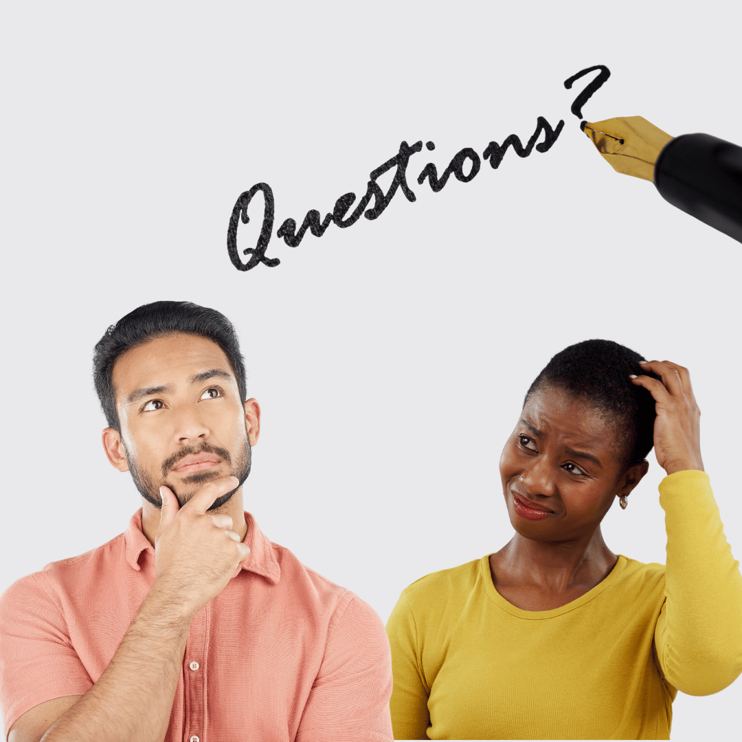 Une femme et un homme qui se pose des questions 