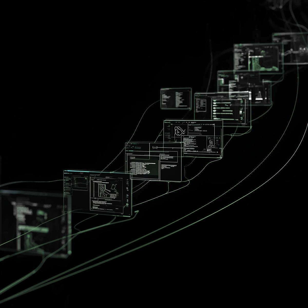 Editorial image representing structured AI workflows in online business.