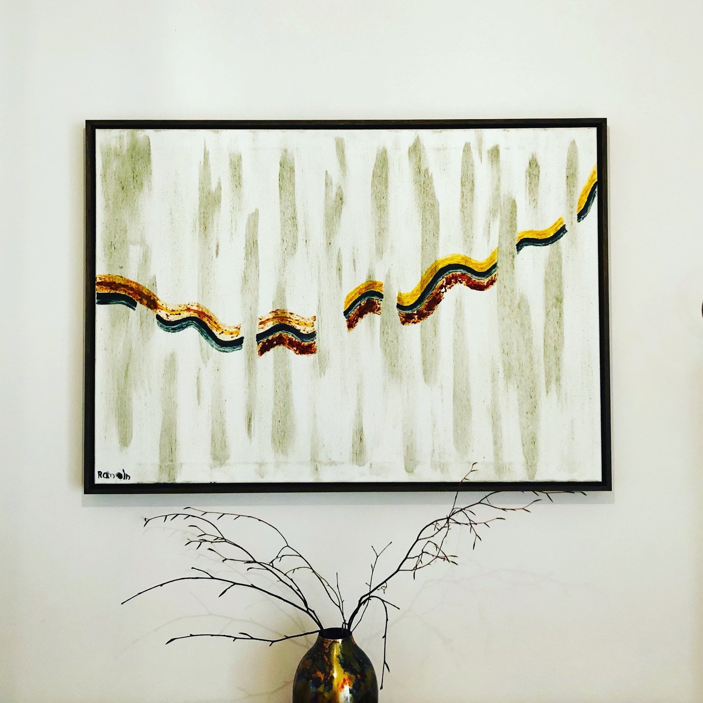  70cm x 100cm painting on cotton with plant based and mineral dyes