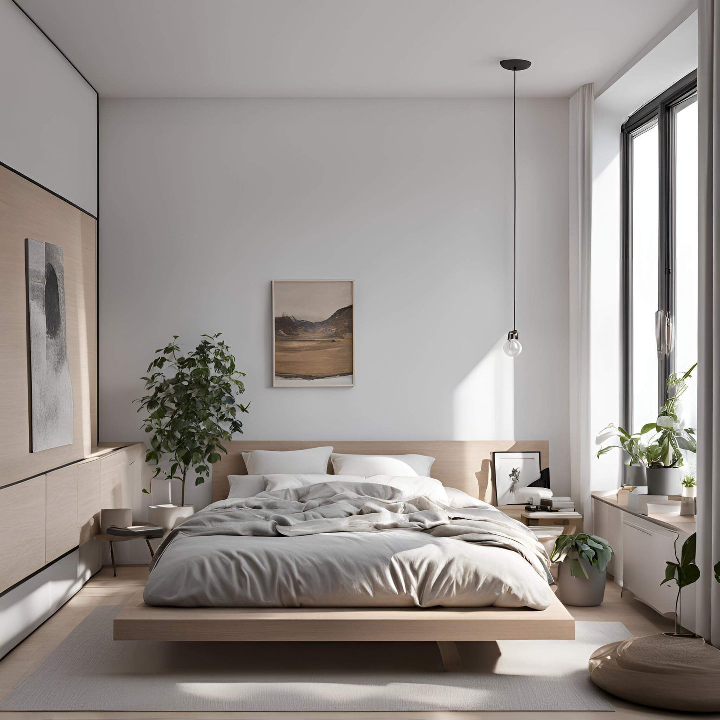 clean bedroom after regular home cleaning service