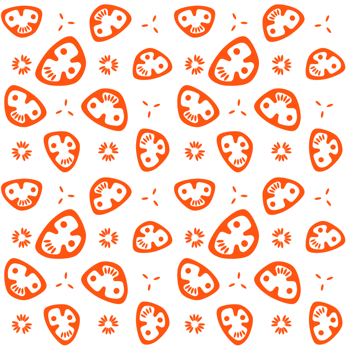 Brand pattern made from variations of the brandmark