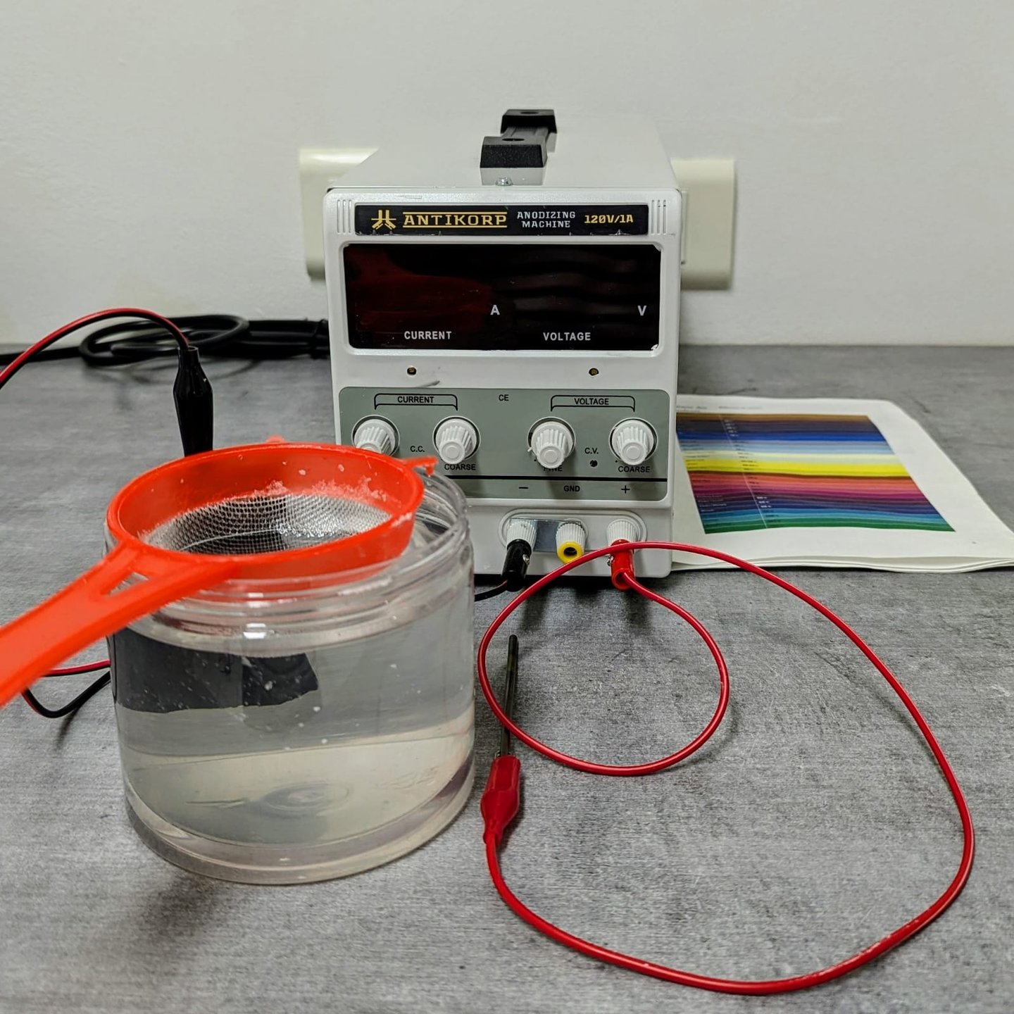 anodiser pour changer la couleur des bijoux