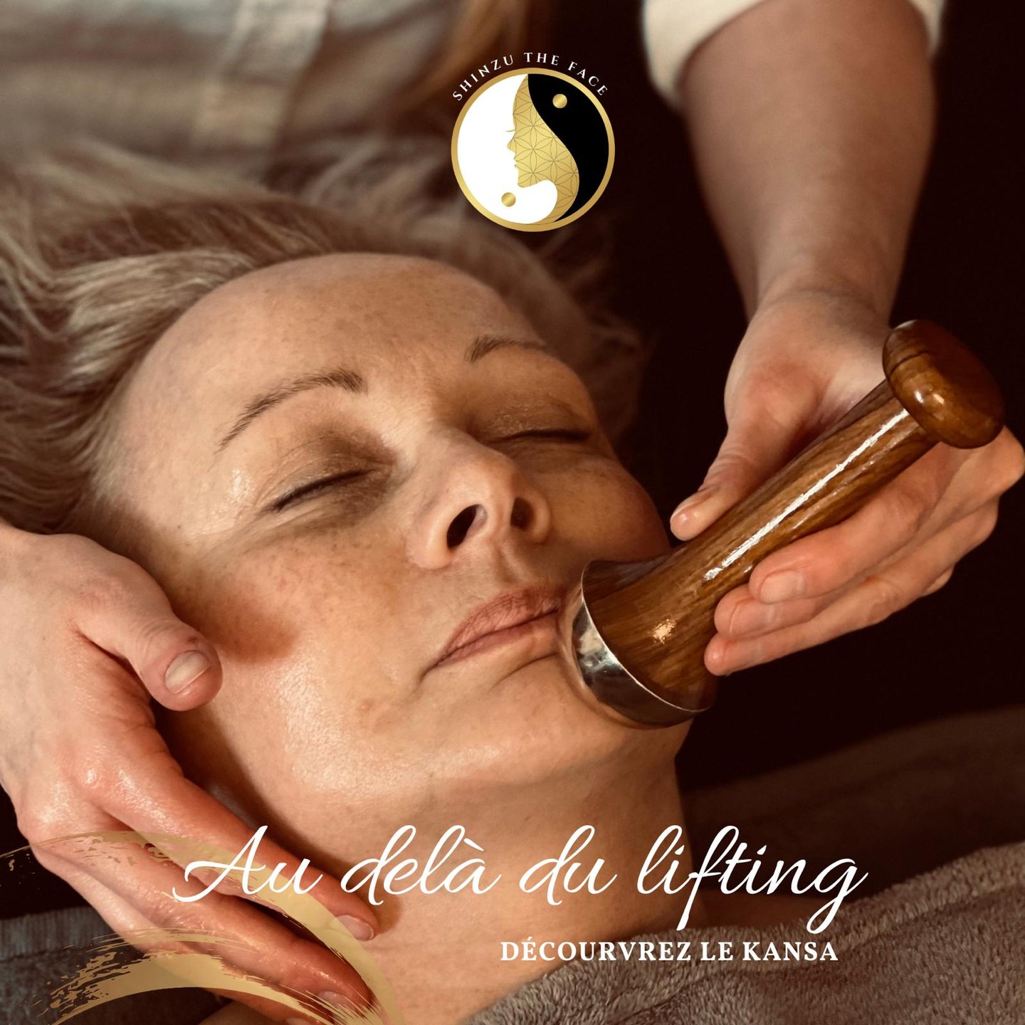 massage visage Shinzu The Face avec la baguette - ayurvedique et énergetique Kansa
