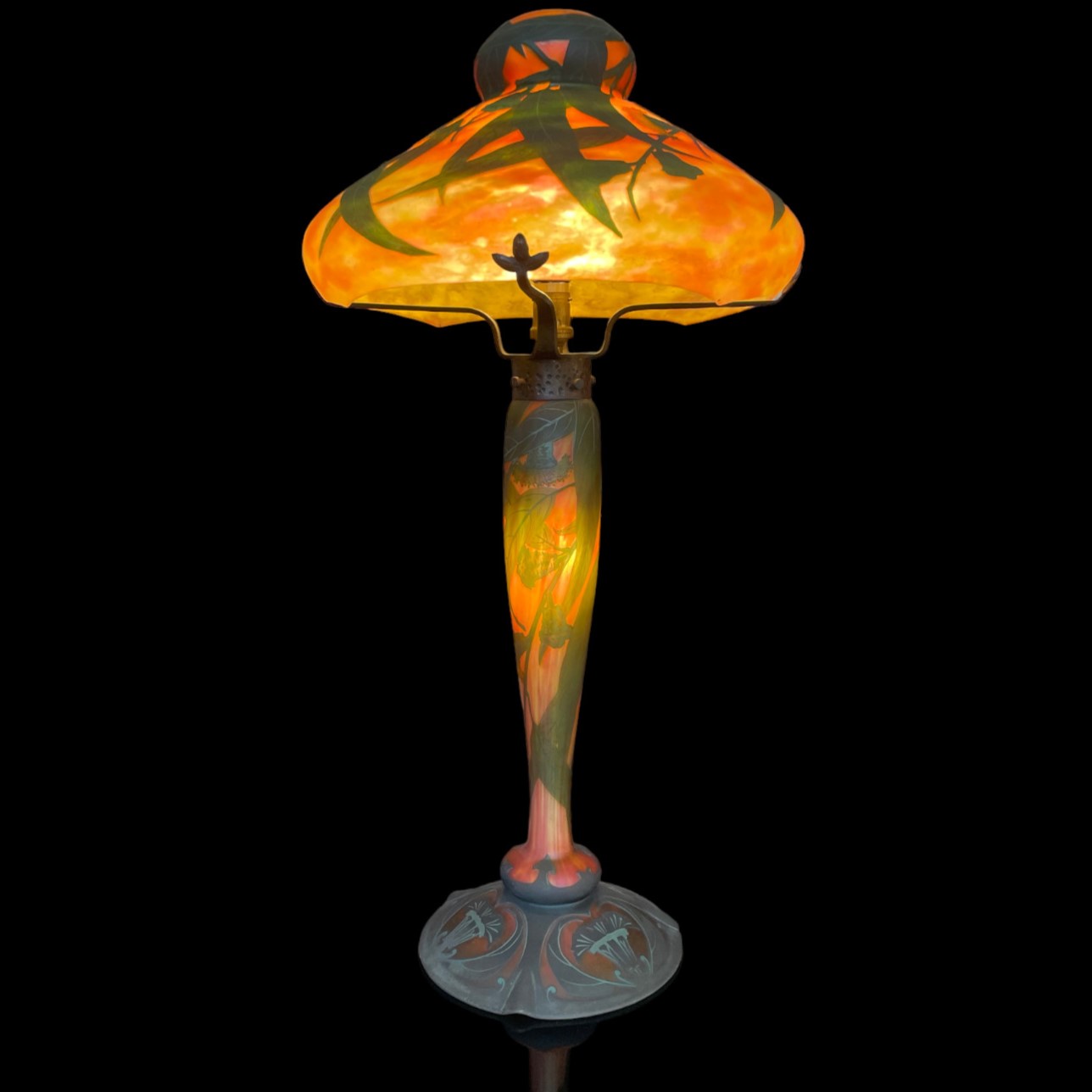 Lampe Daum aux eucalyptus