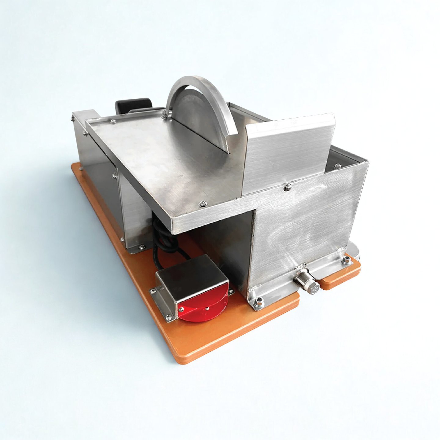 a stainless steel lapidary trim saw