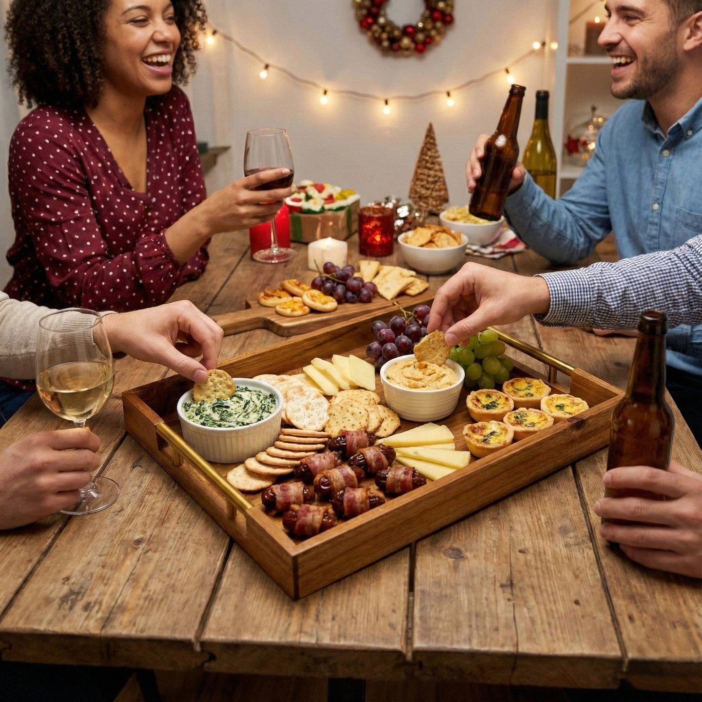 Snazzora large serving tray