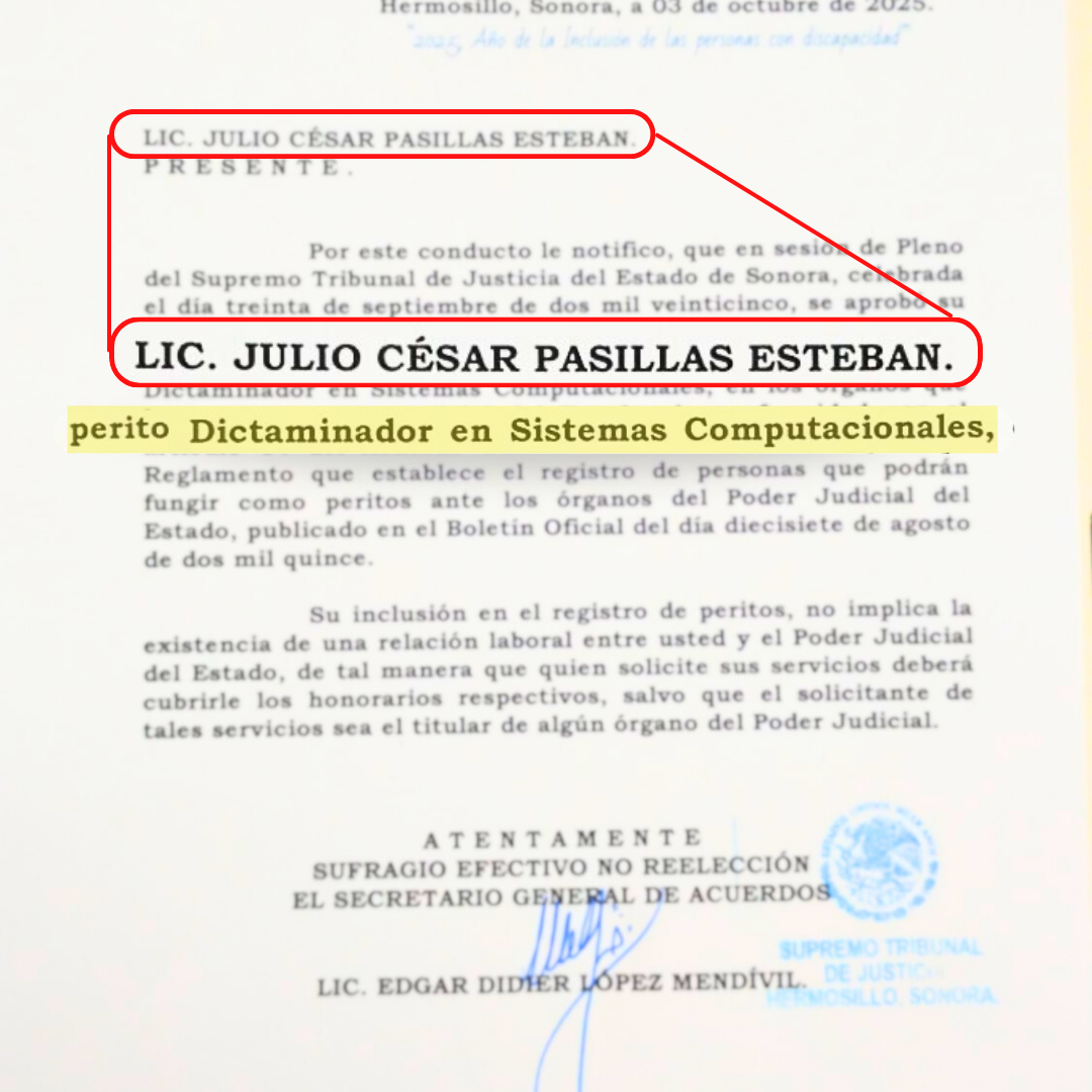 perito dictaminador julio pasillas