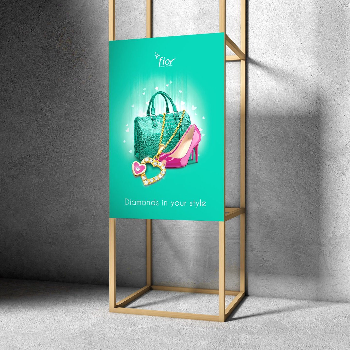 Backdrop created for a Jewellery brand