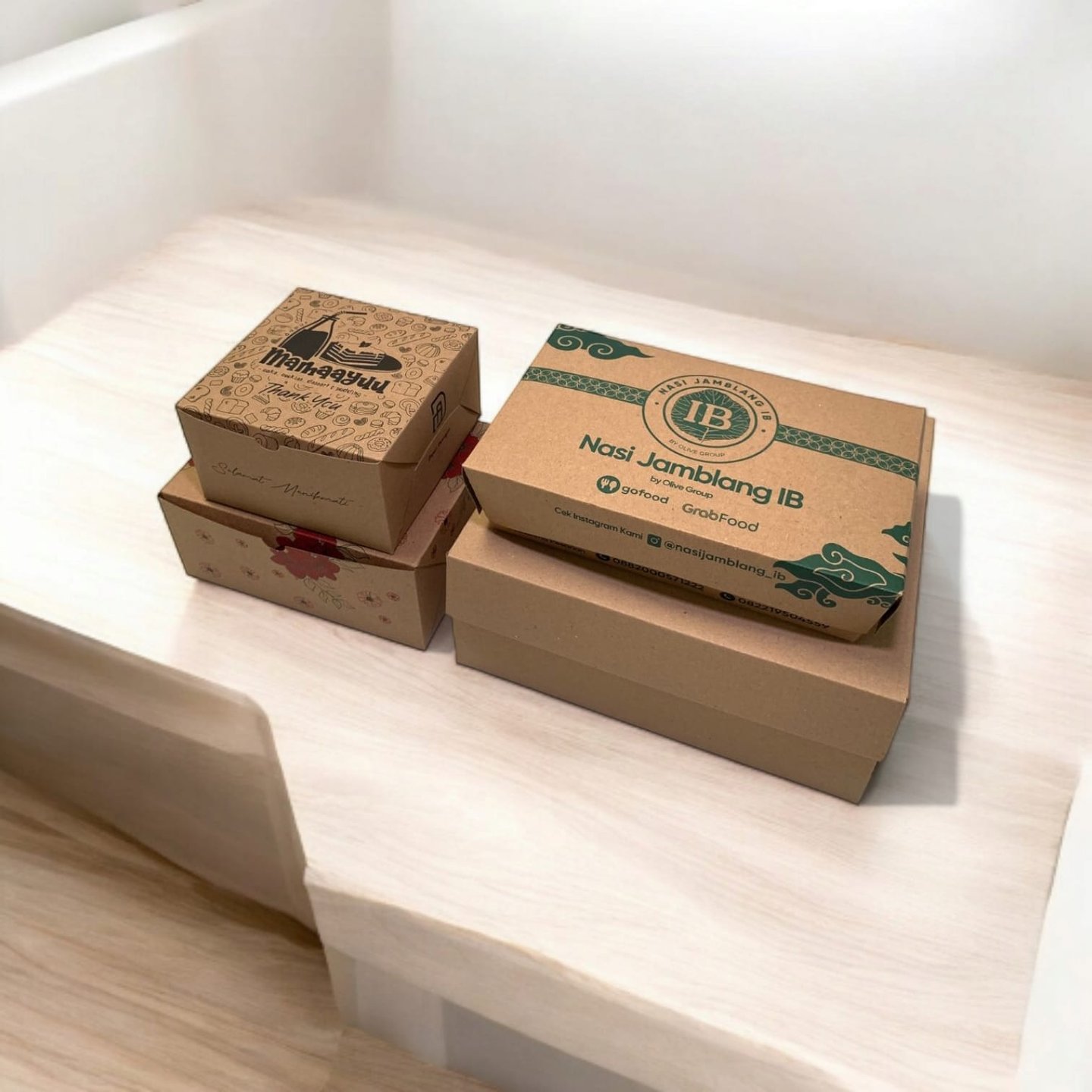 Paper Lunch Box & Snack Box Kraft Custom Ecopacking