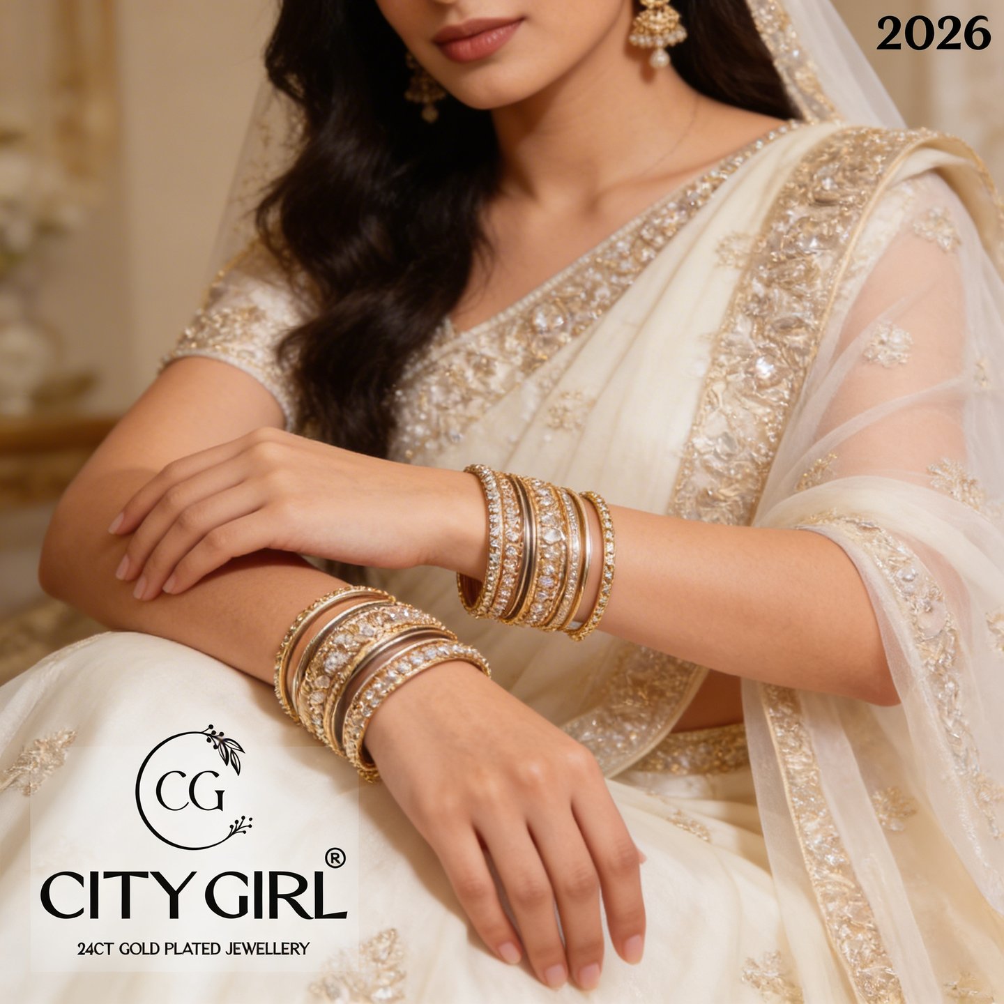 citygoldjewellerybangles.in - 18Carat Gold plated Party wear bangles for women, Party sets with AD