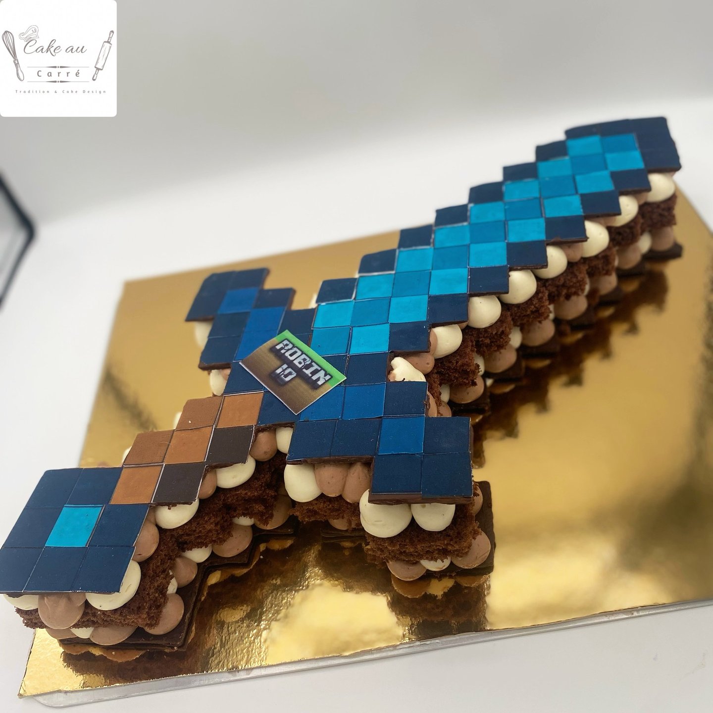 Shape cake épée (Number cake n forme d'épée)