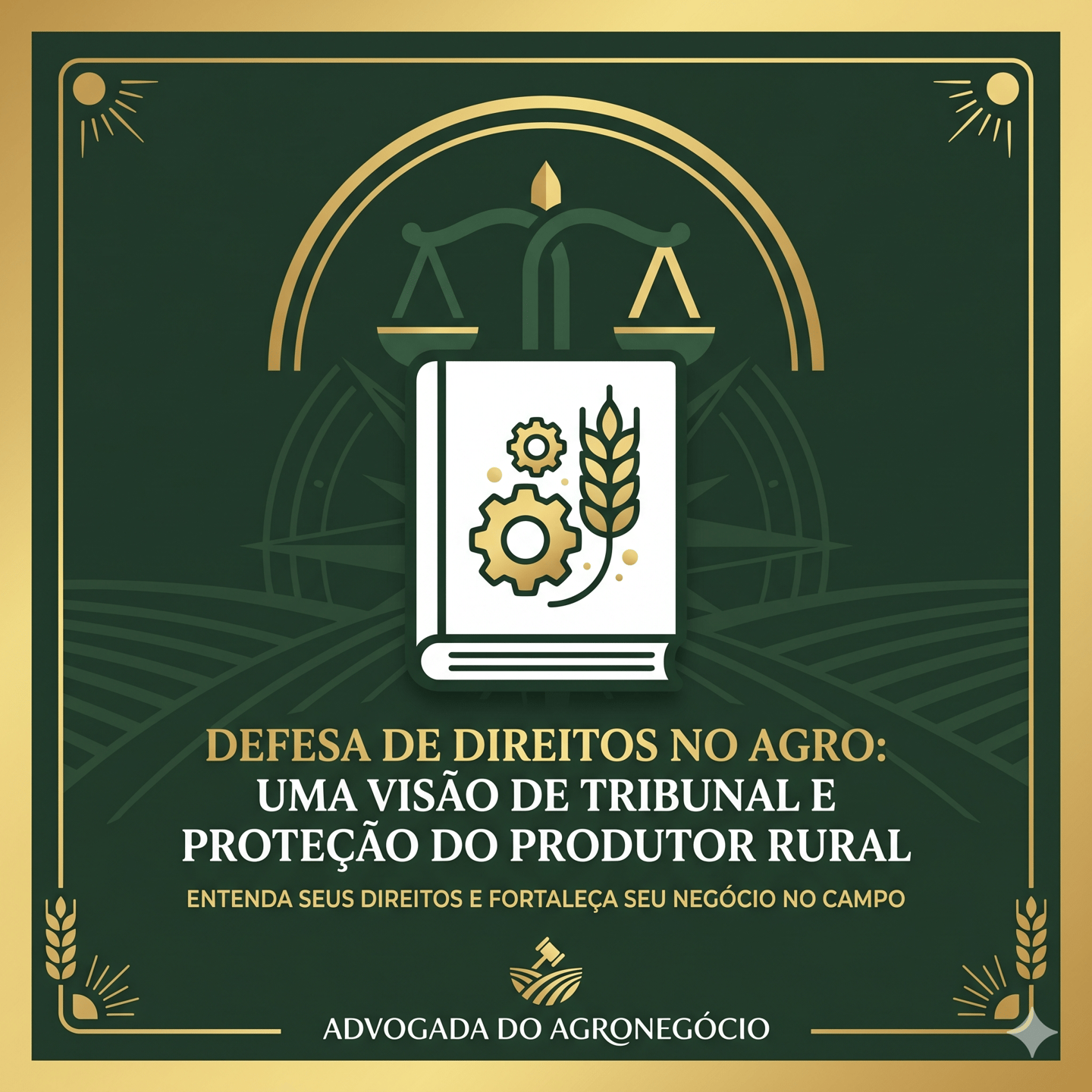 E-book Visão de Tribunal: Jurisprudência e estratégia processual para defesa de fazendas — Dra. Tatiana Gaertner