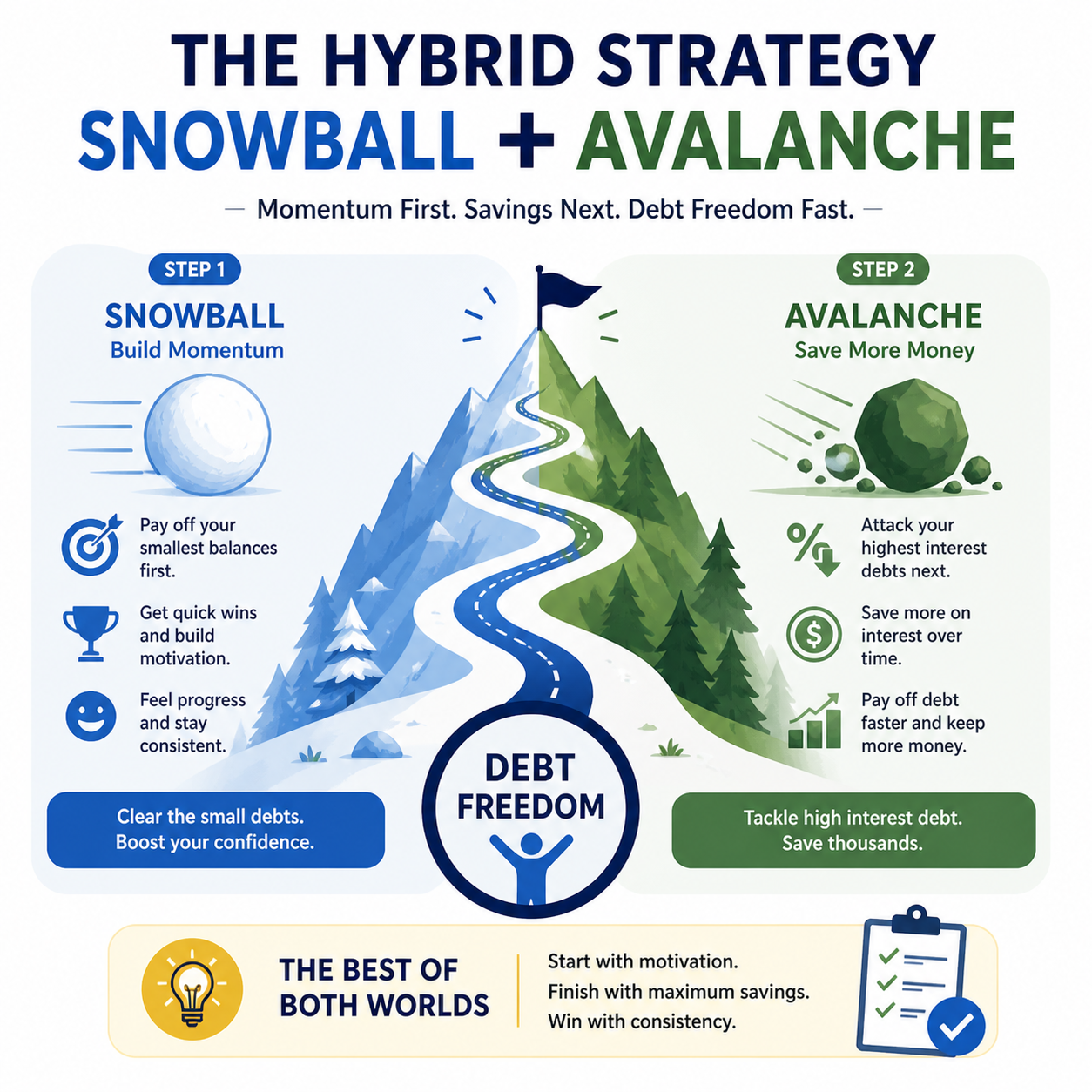 Hybrid Strategy - snowball and avalanche_ClearEveryday.com