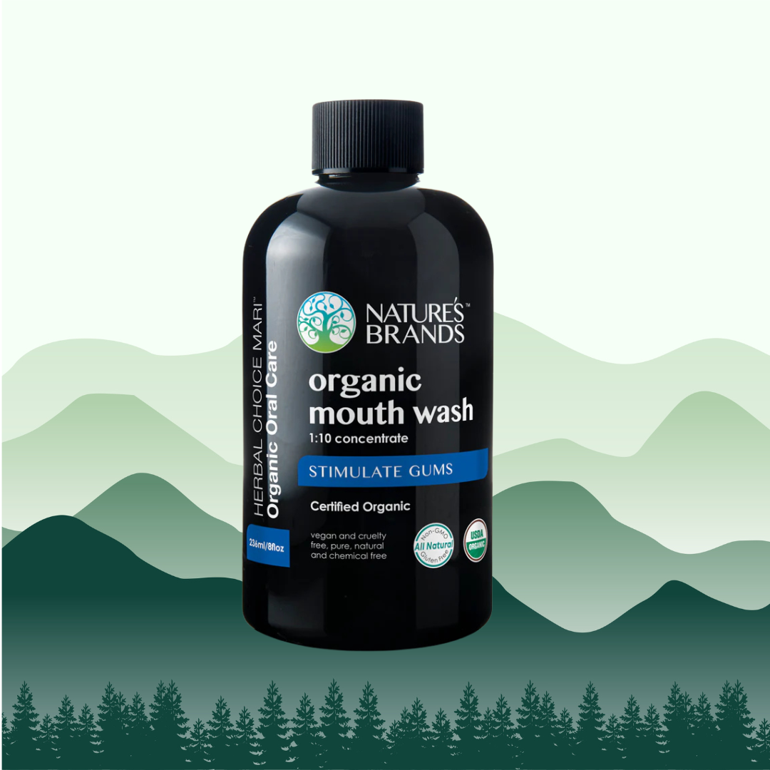 Nature's Brands Organic Mouth Wash Black Bottle