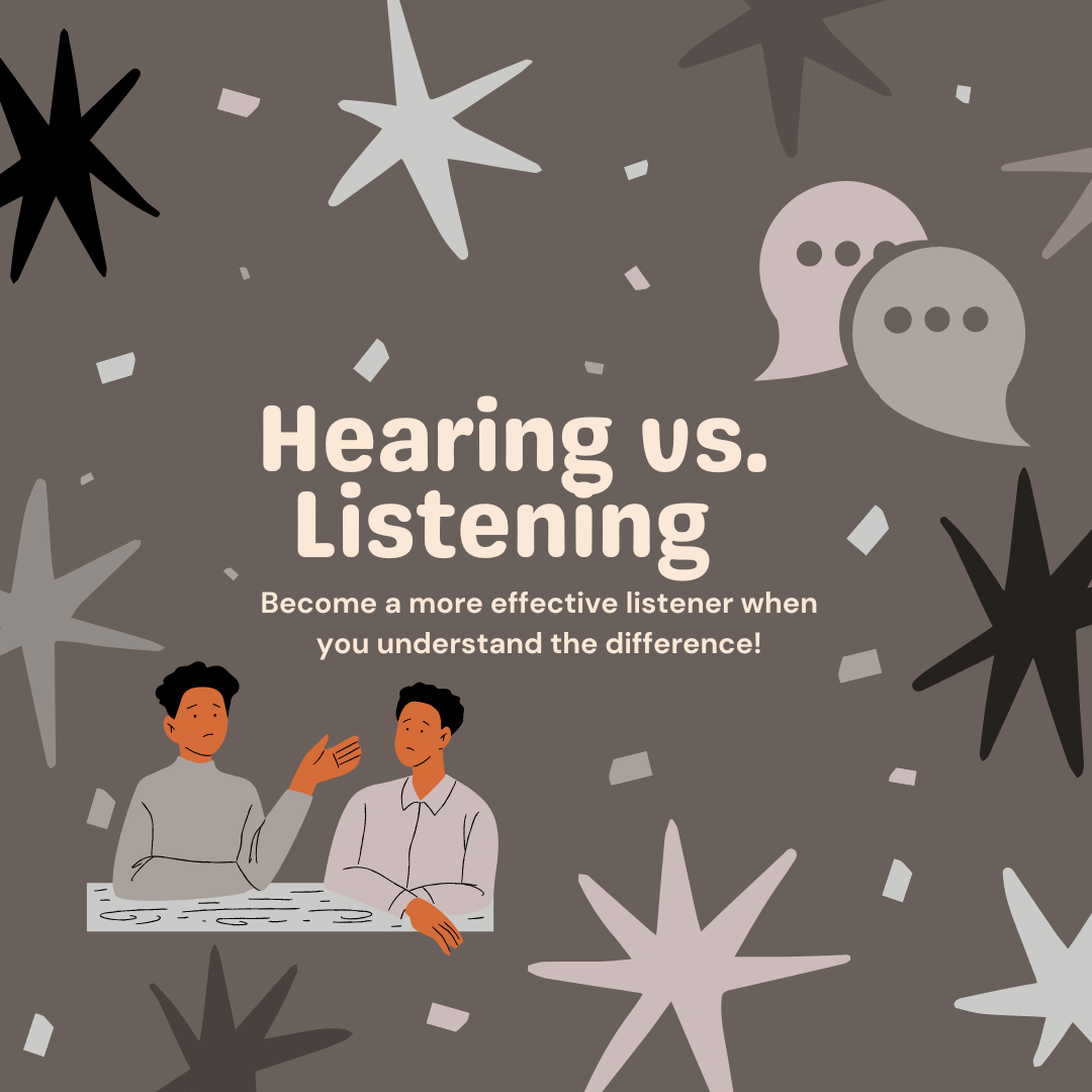 video title for hearing vs. listening