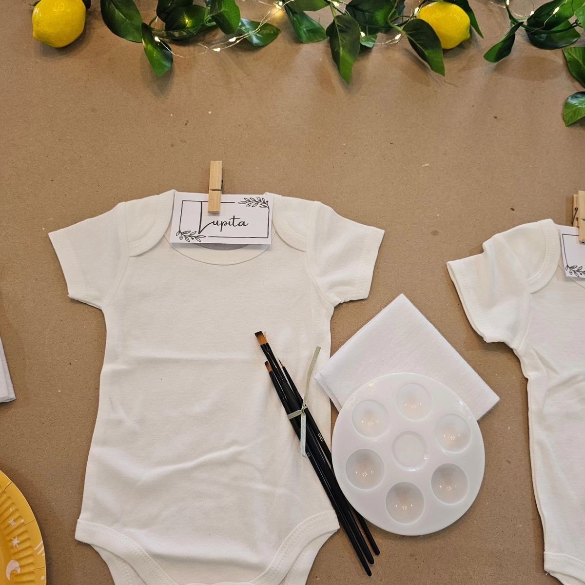 Baby shower peinture sur body pour bébé