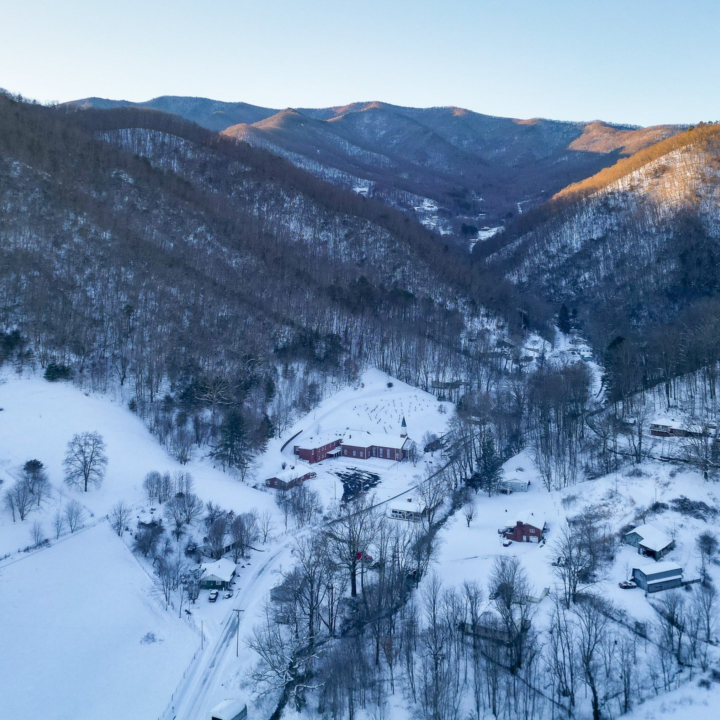 The Church in the Mount during the snow storm of 2026