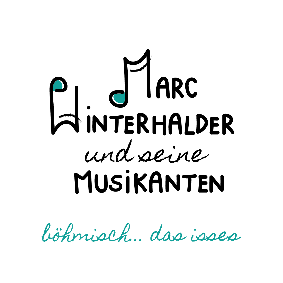 Logo weiß von Marc Winterhalder und seine Musikanten