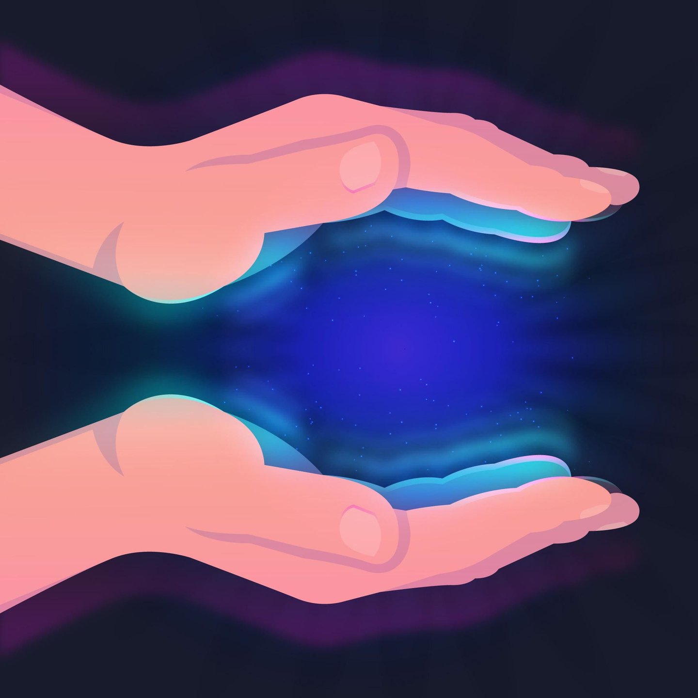Illustration représentant l’énergie spirituelle et le magnétisme