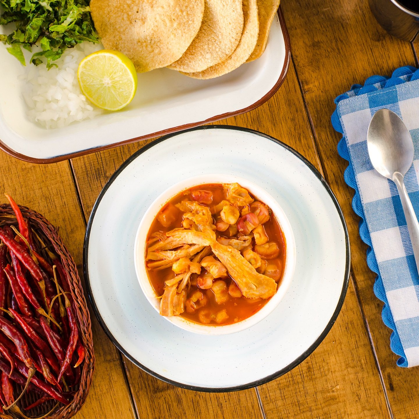 Plate of pozole