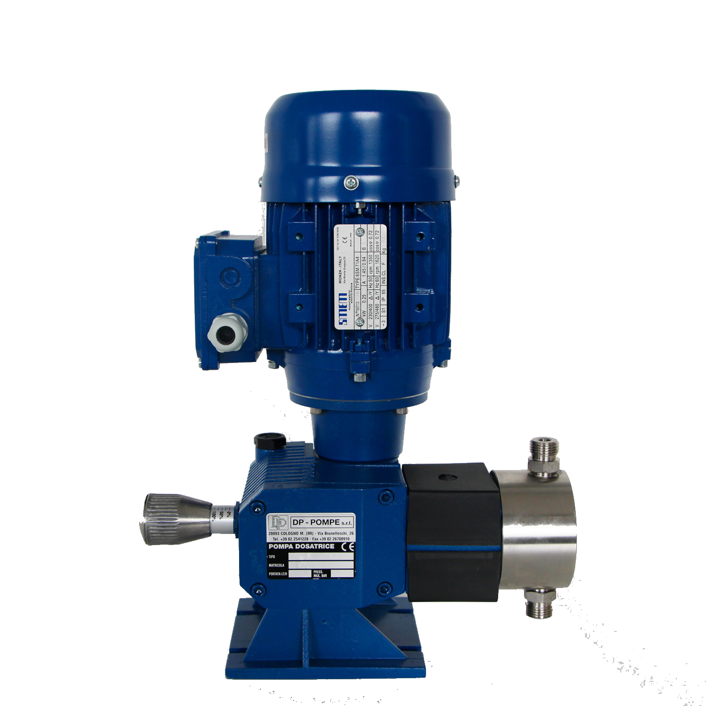micromix DP - Tekno Diaphragm and diving piston dosing pump - Series DTK-P
