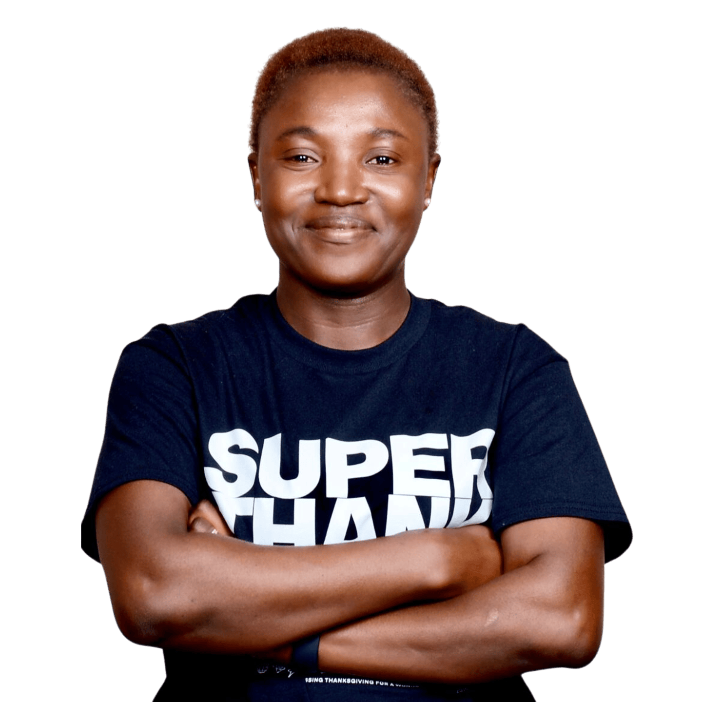 a woman with a black shirt - Image of the founder of Radiant Side:  Mrs. Olufunmilayo Olaomo