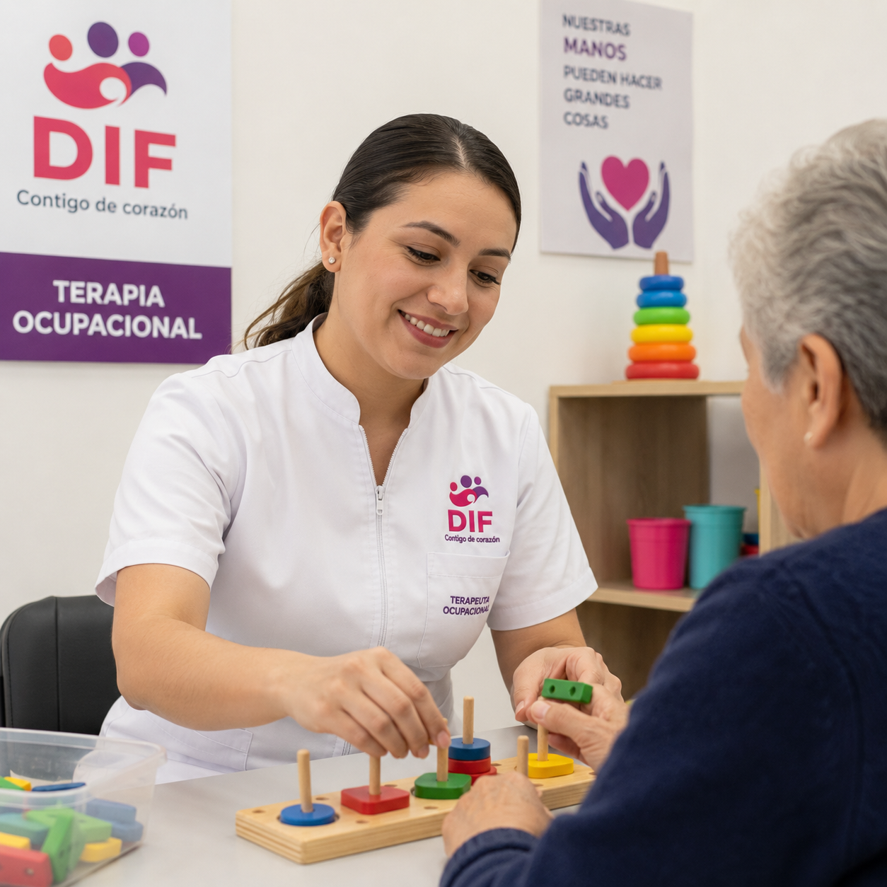 Trabajo de Terapeuta Ocupacional DIF. Bolsa de Trabajo DIF