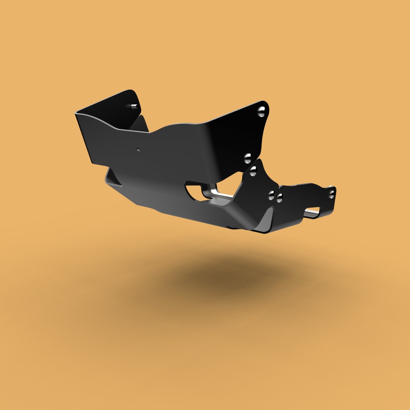 3D renderings motorcycle parts bashplate