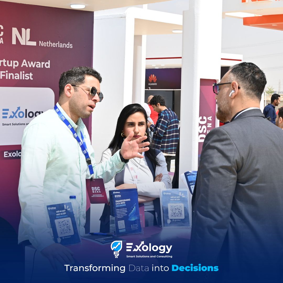 Exology Team talking with potential Client