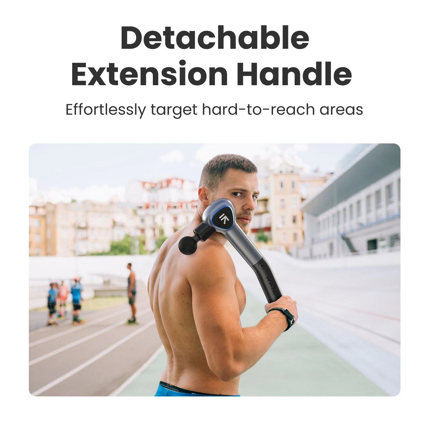 Muscle massage gun designed for deep tissue therapy.