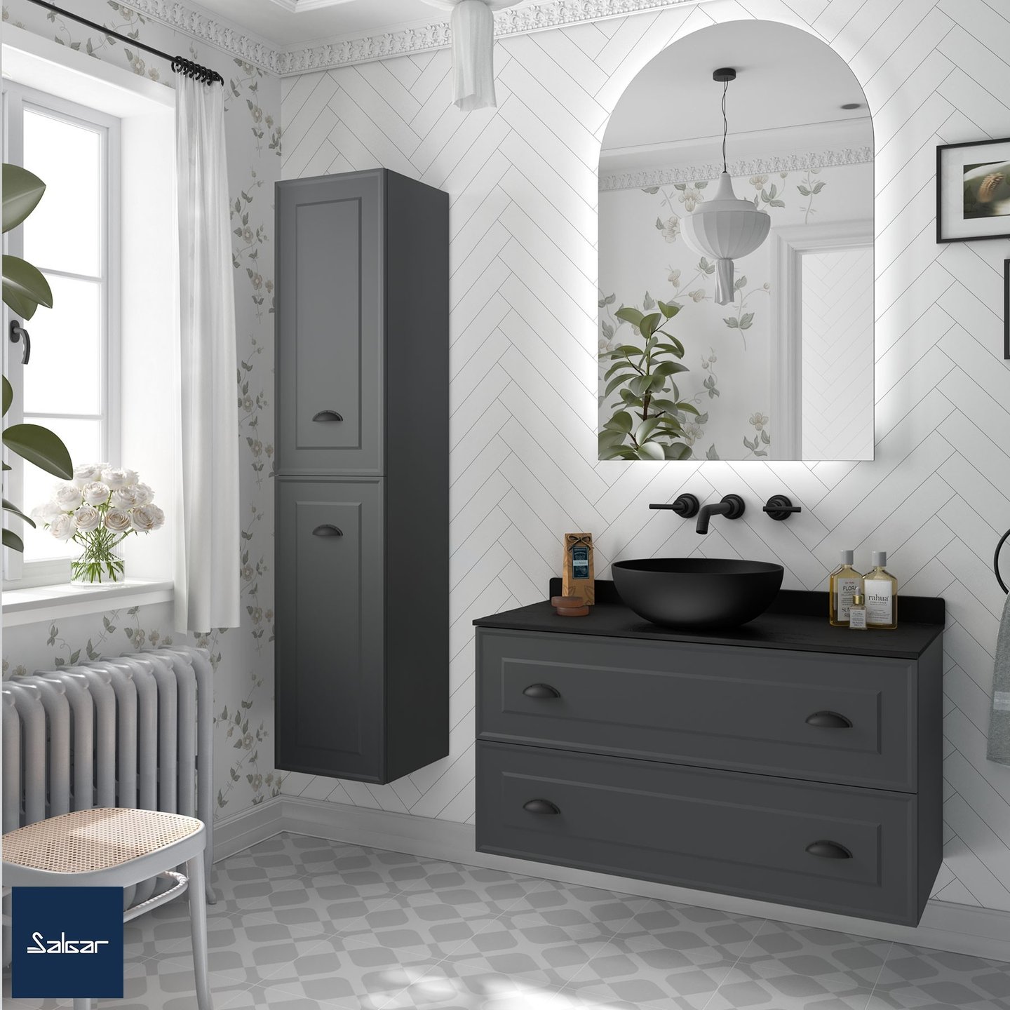 Salgar 1000 bathroom vanity unit