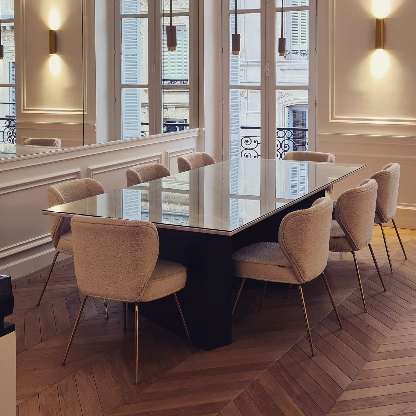 Table en marbre de carrare