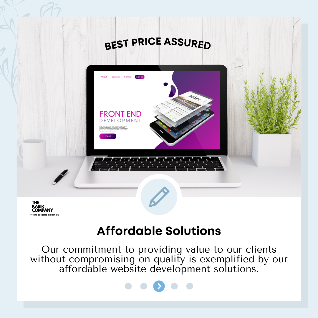 The Kabir Company has hired top-notch content writers and designers to ensure high-quality website d
