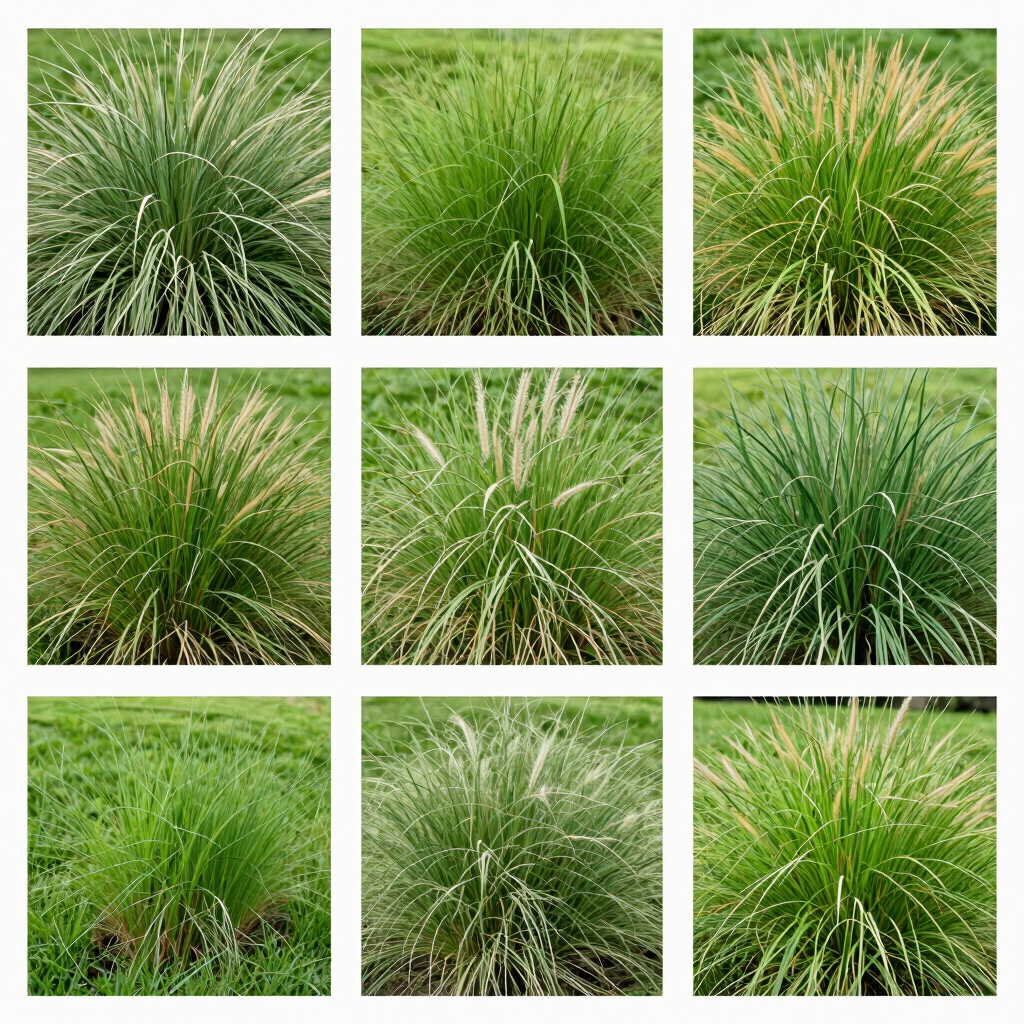 picture of various grass varietys