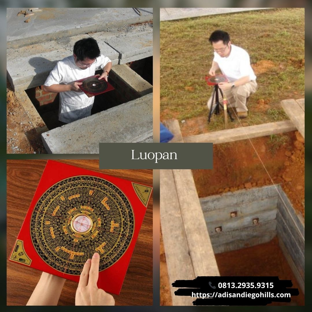 Luopan Alat Ukur Feng Shui Makam di San Diego Hills
