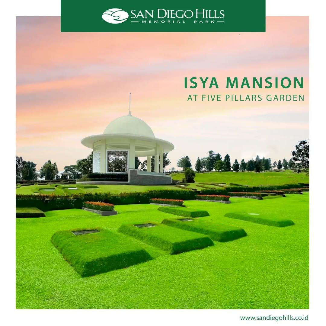 Makam Muslim single burial di San Diego Hills, sesuai syariat, rapi, dan siap digunakan.