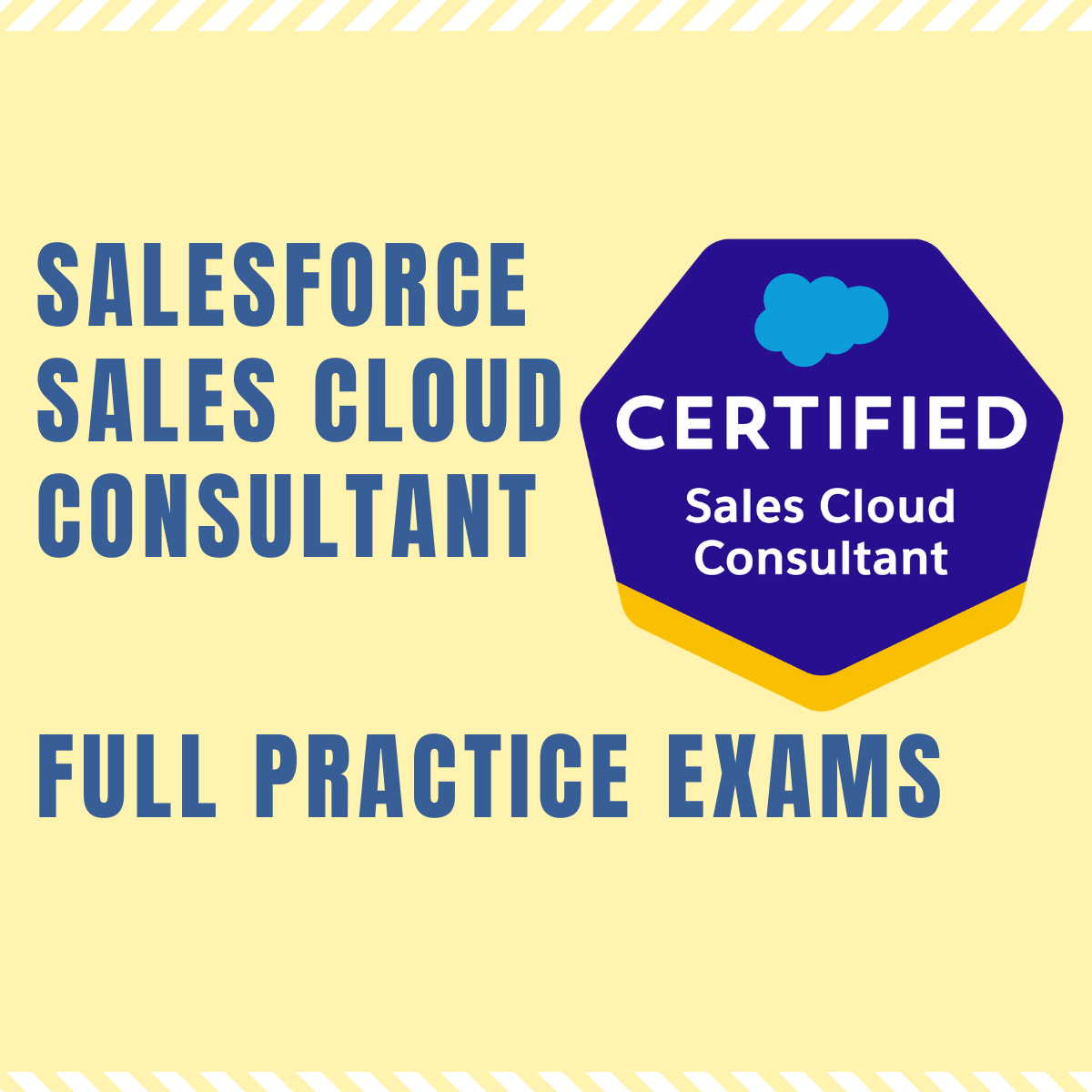 Foto com capa dos simulados de Salesforce Sales Cloud Consultant