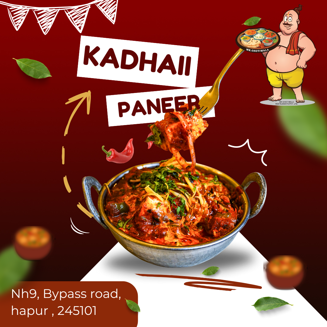 Top restaurants in India for veg family dining kadhai paneer