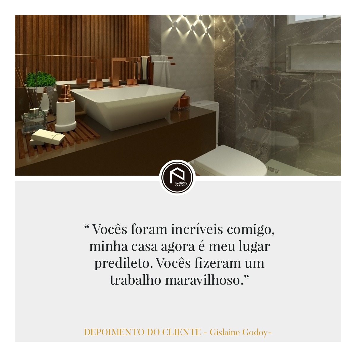 Depoimento de clientes de projeto de reforma de apartamento compacto