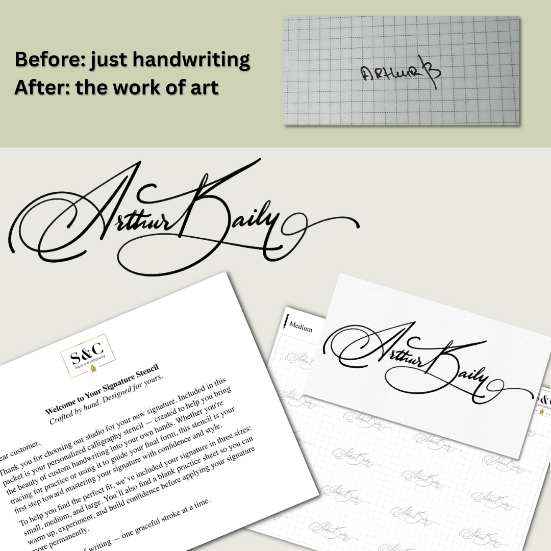 Signature comparison between before and after