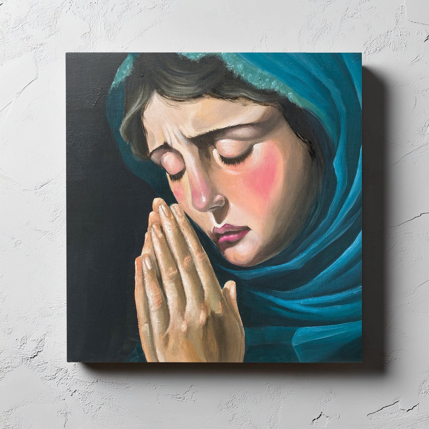 Pintura al óleo sobre madera 30x30 cm.