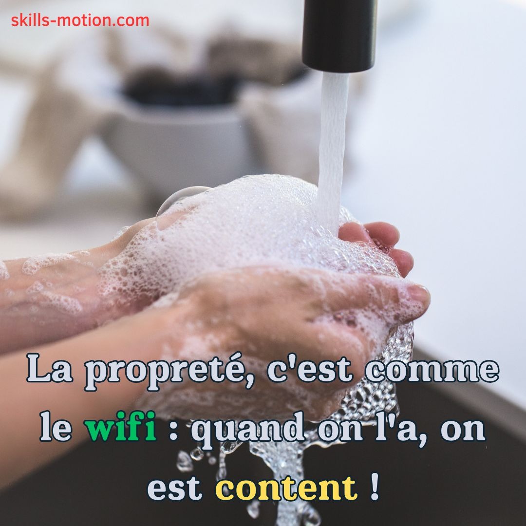 affiche slogan hygiene proprete sanitaire