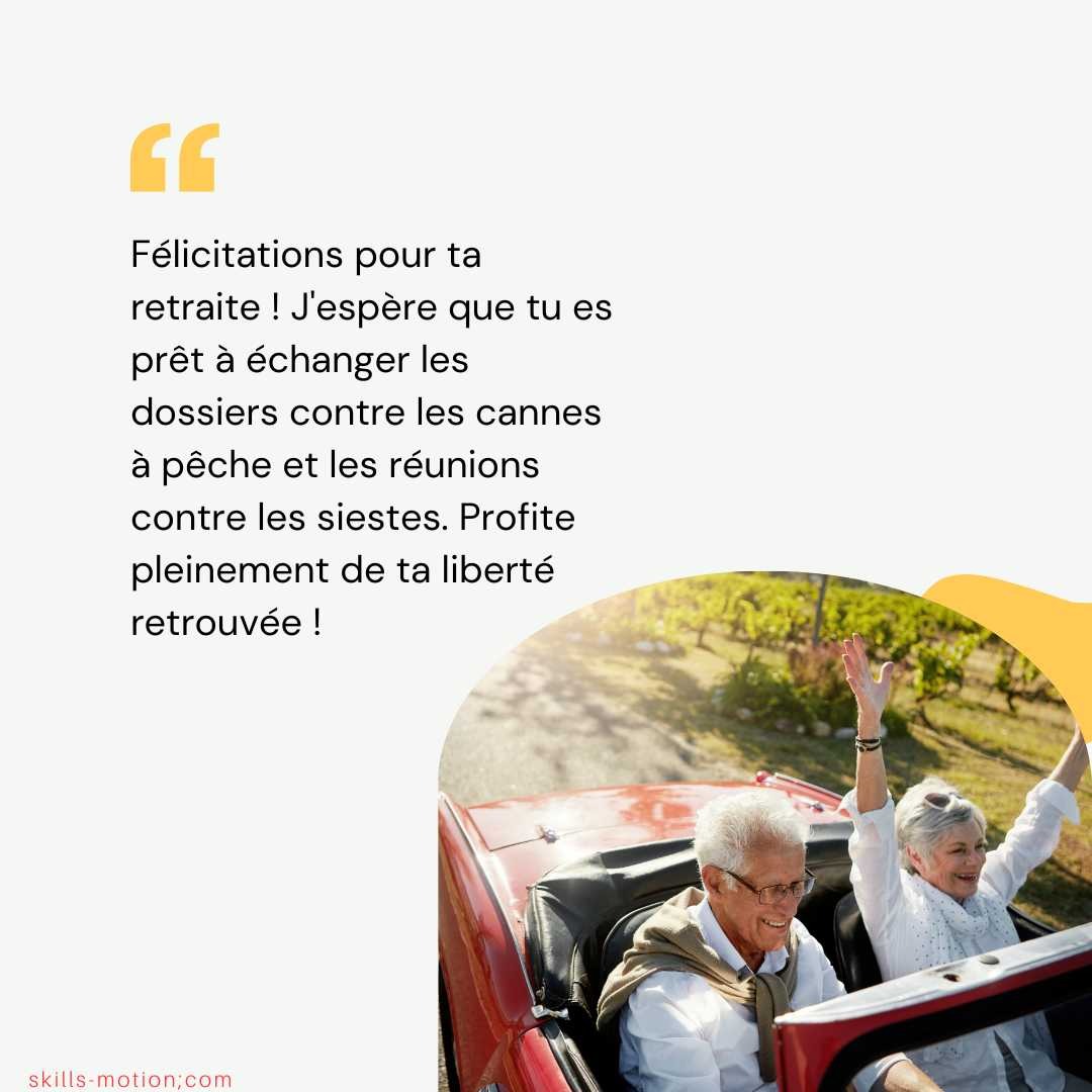 beau texte sur la retraite humour collegue