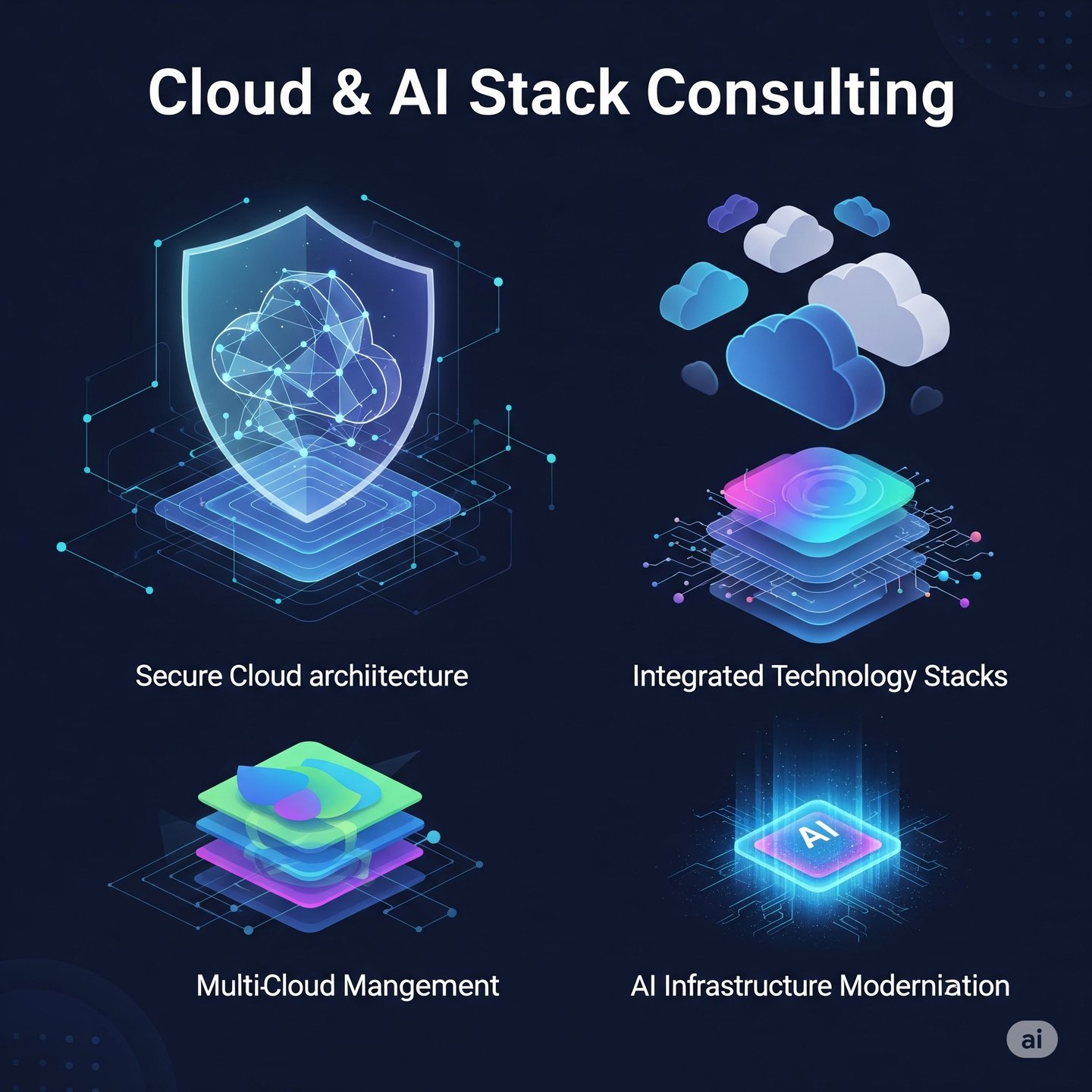 secure cloud architecture with multicloud managment photo